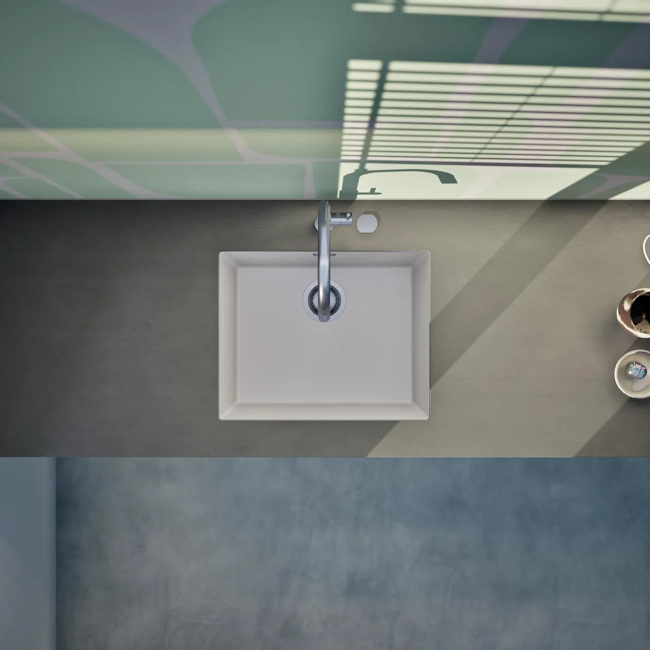 Obrázok Drez KAIA N-100L Polaris spodné uloženie