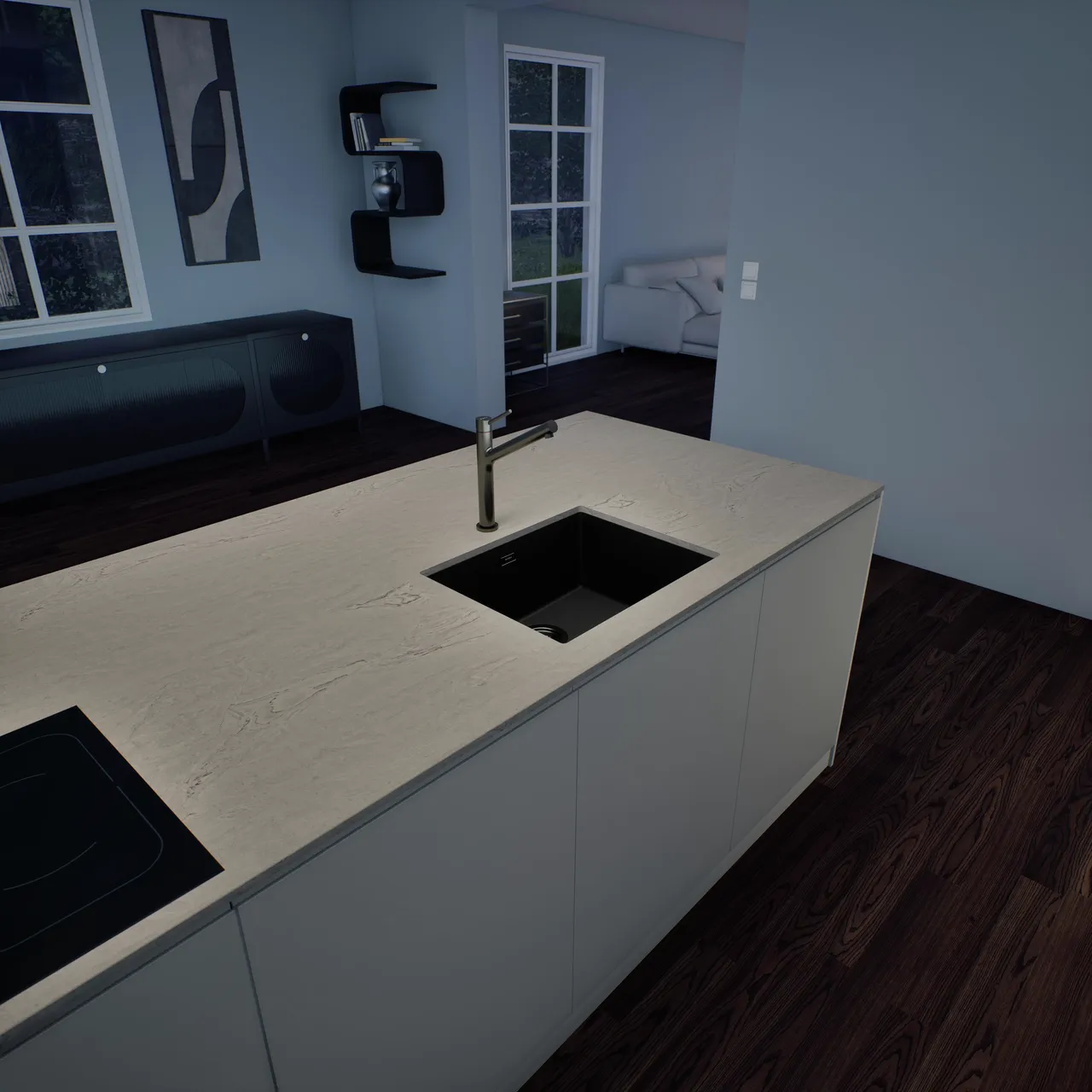 Obrázok Drez KAIA N-100L Puro spodné uloženie