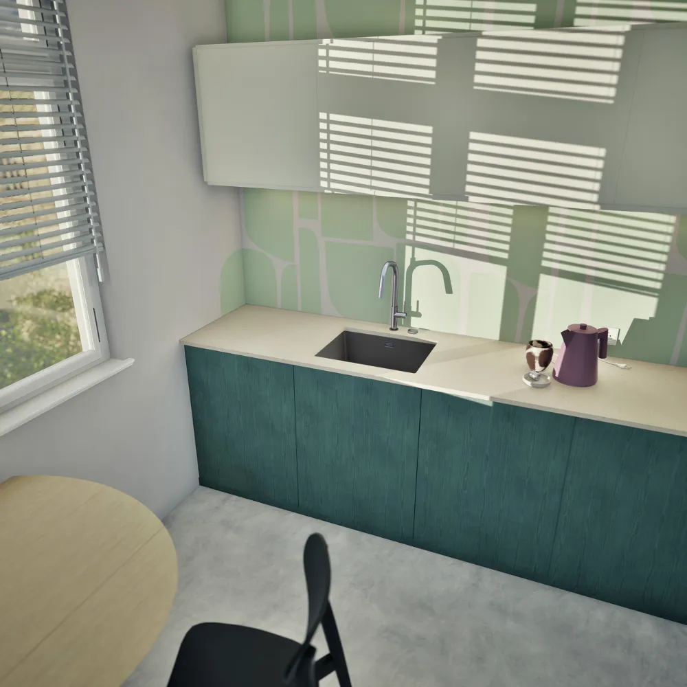 Obrázok Drez KAIA N-100L Silverstone spodné uloženie