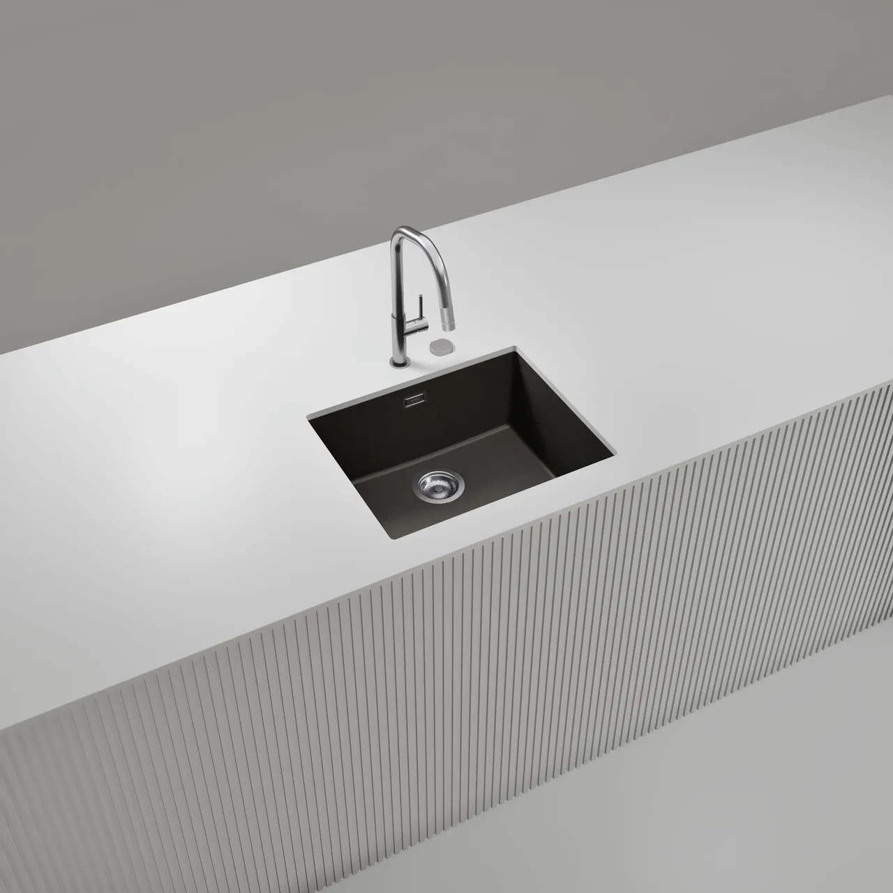 Obrázok Drez KAIA N-100L Silverstone spodné uloženie