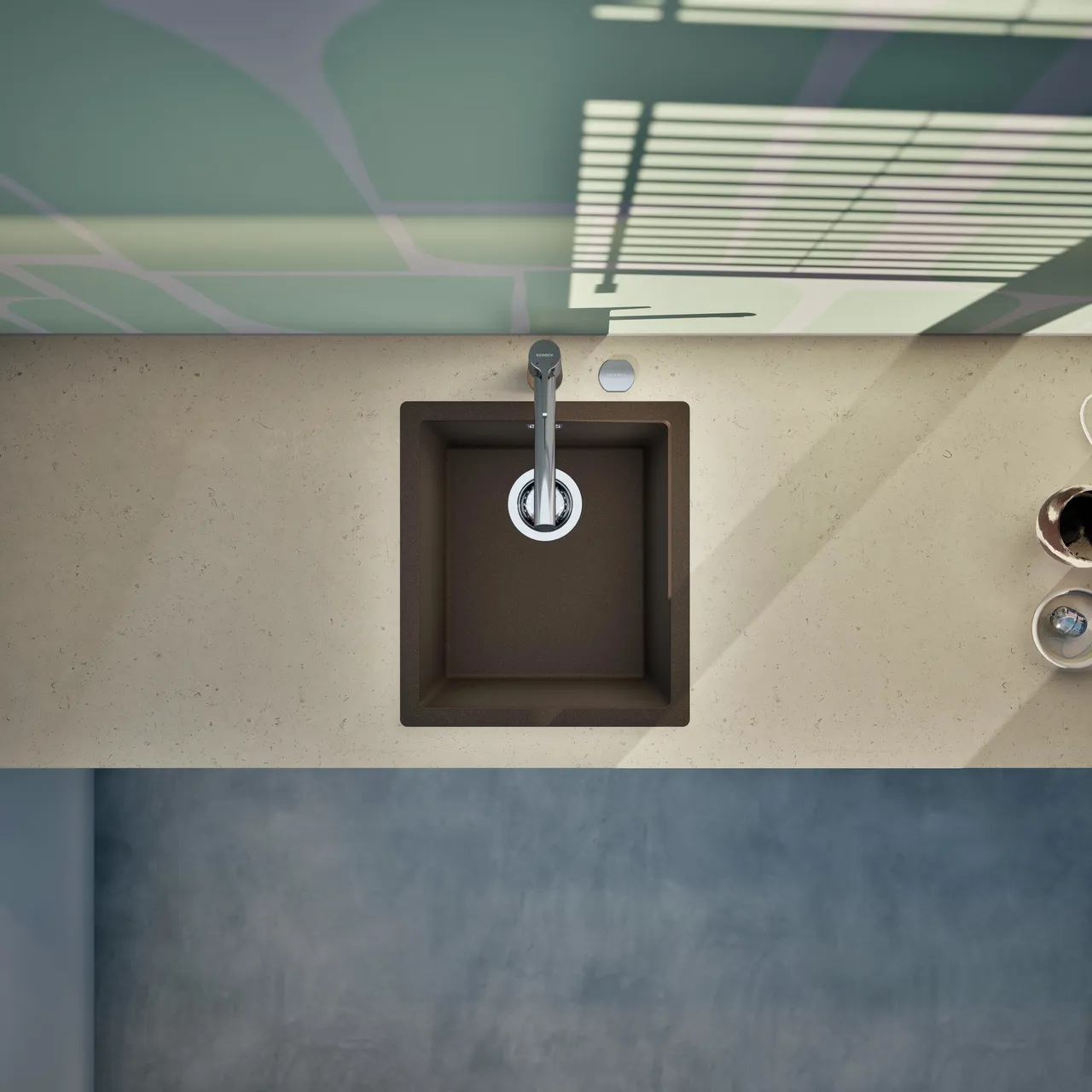 Obrázok Drez KAIA N-100S Bronze horné uloženie