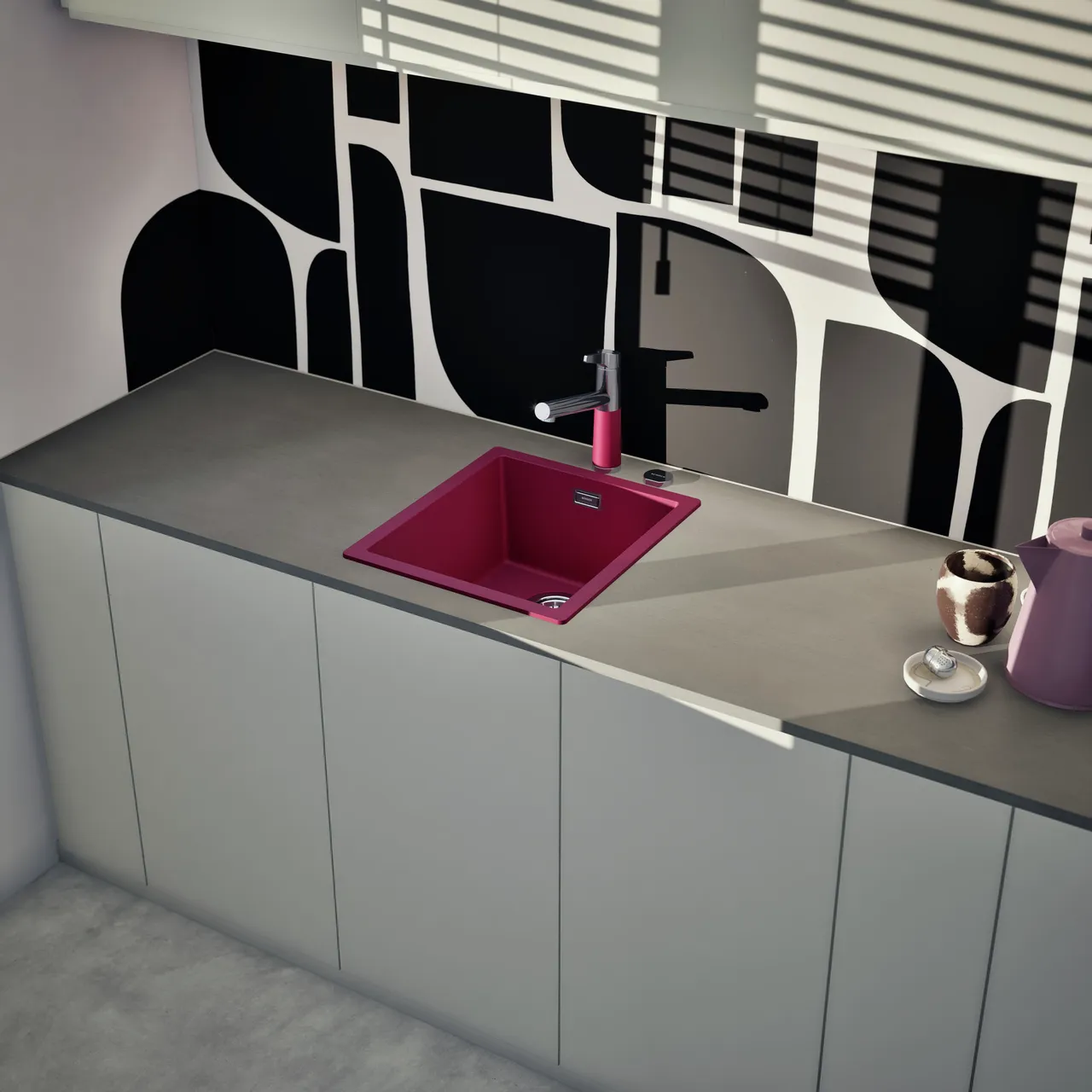 Obrázok Drez KAIA N-100S Berry horné uloženie