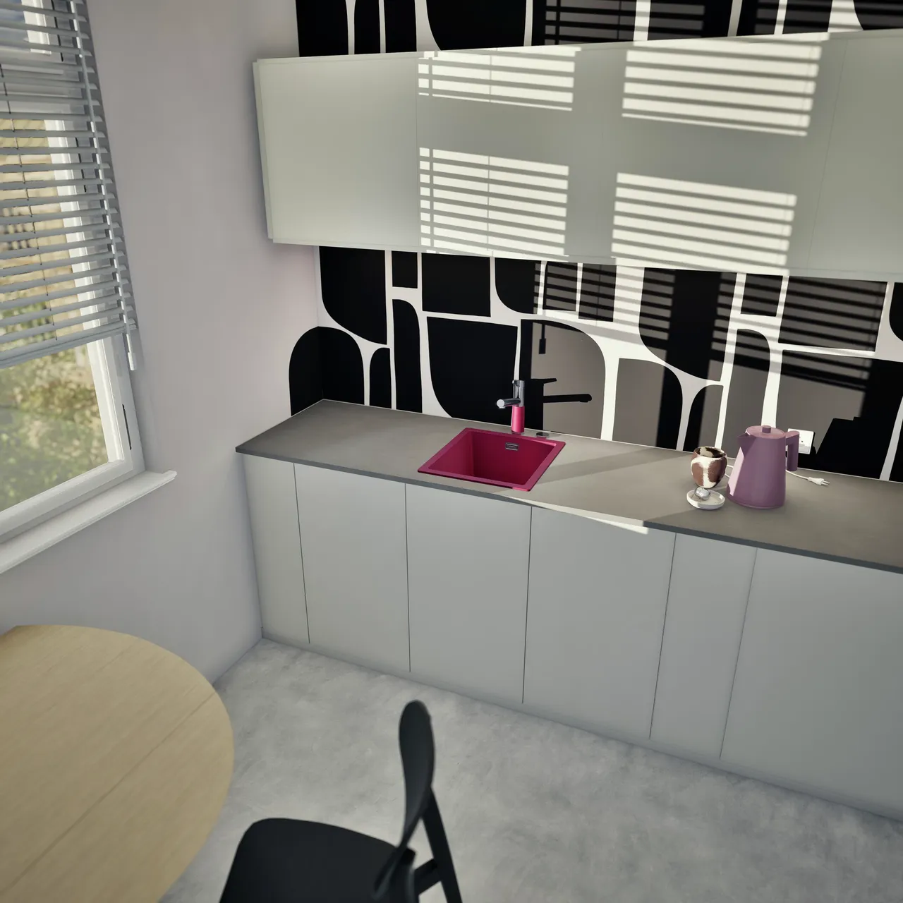 Obrázok Drez KAIA N-100S Berry horné uloženie