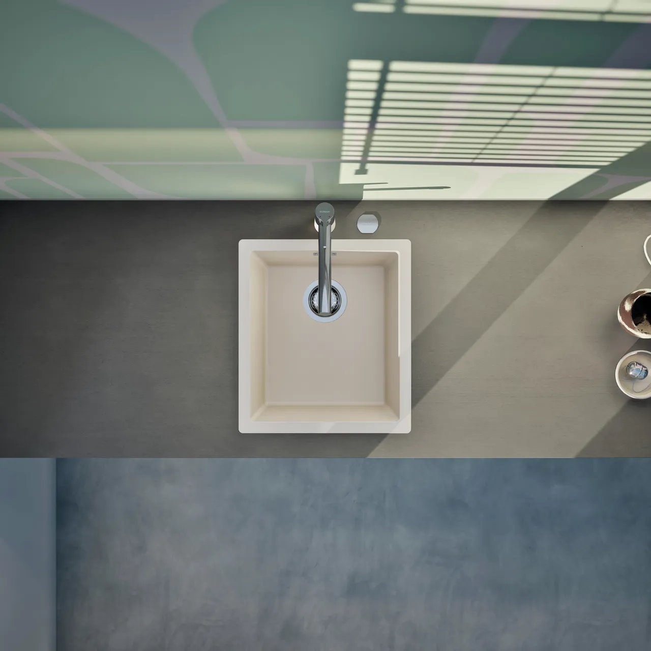 Obrázok Drez KAIA N-100S Magnolia horné uloženie