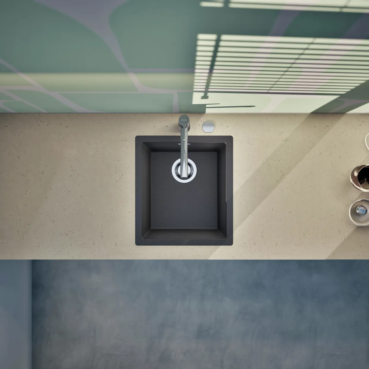 Obrázok Drez KAIA N-100S Stone horné uloženie