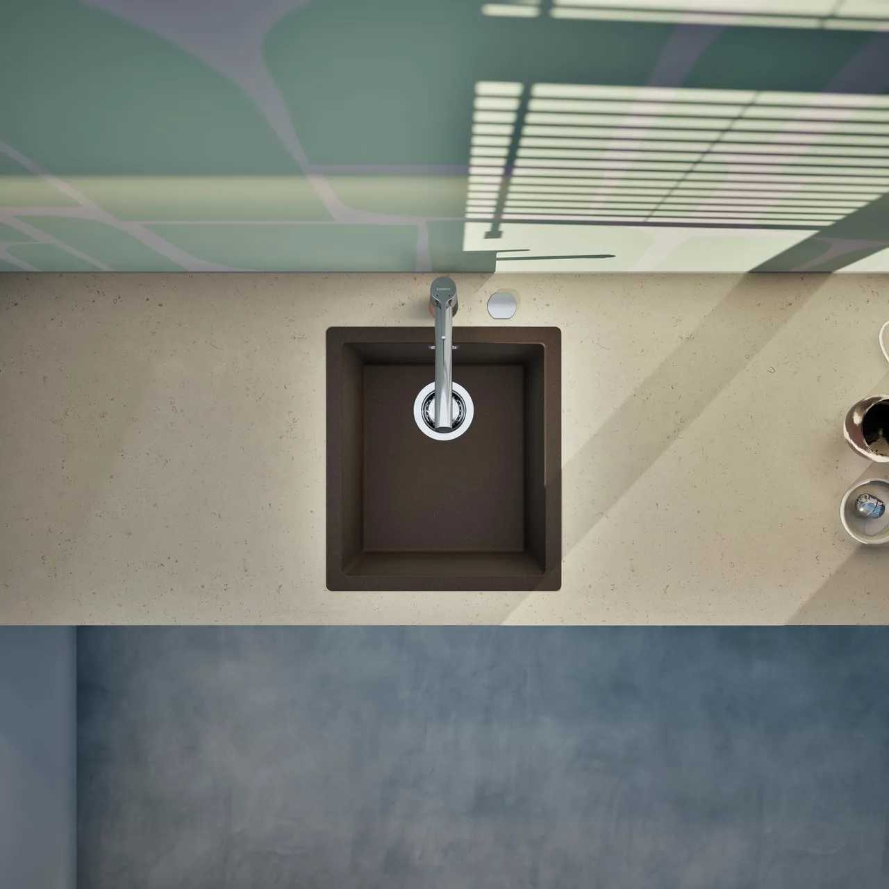 Obrázok Drez KAIA N-100S Bronze do roviny