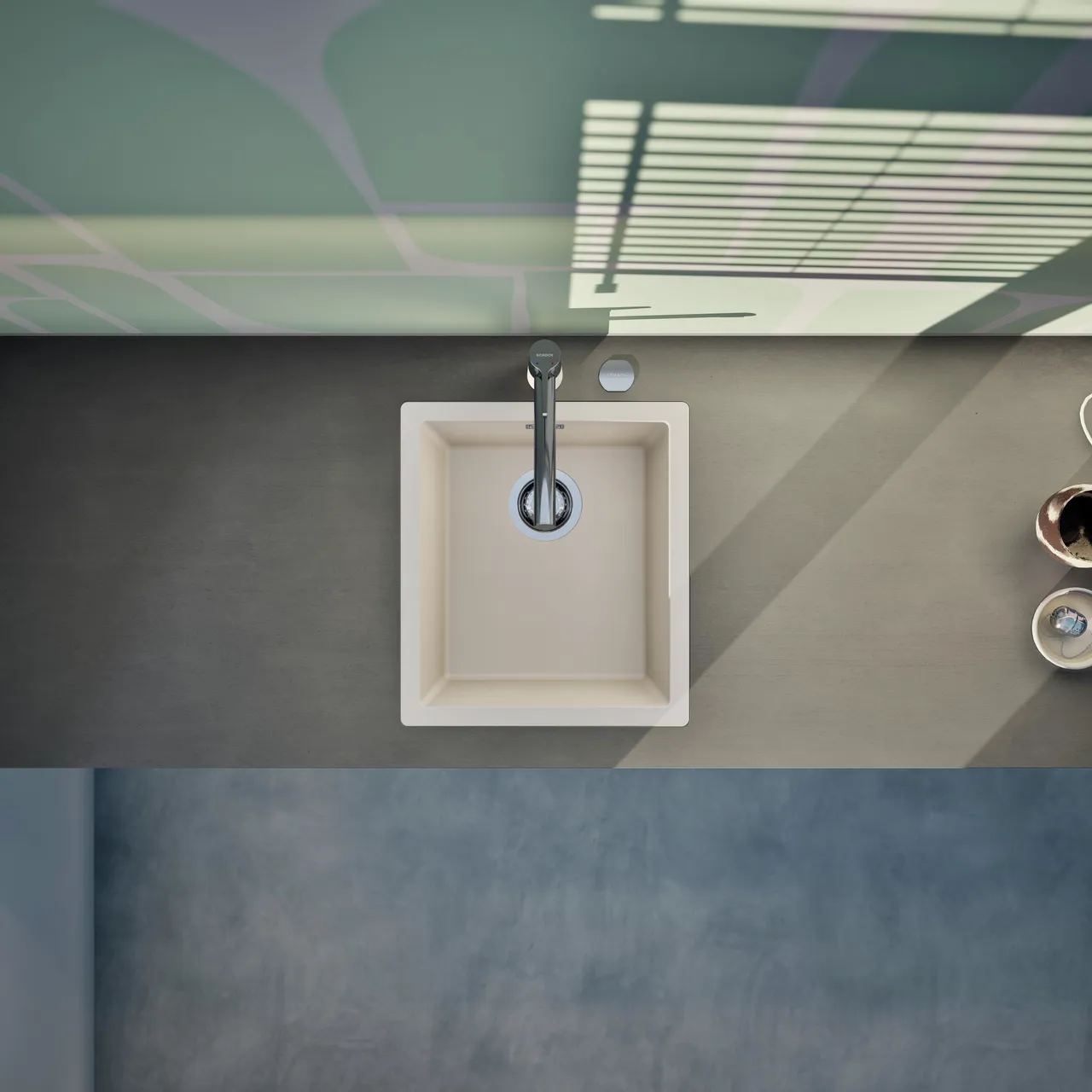 Obrázok Drez KAIA N-100S Magnolia do roviny