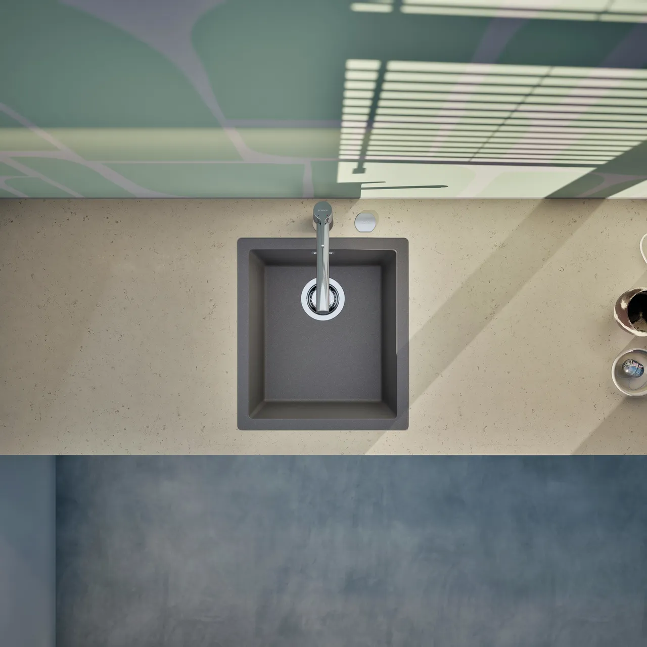 Obrázok Drez KAIA N-100S Silverstone do roviny