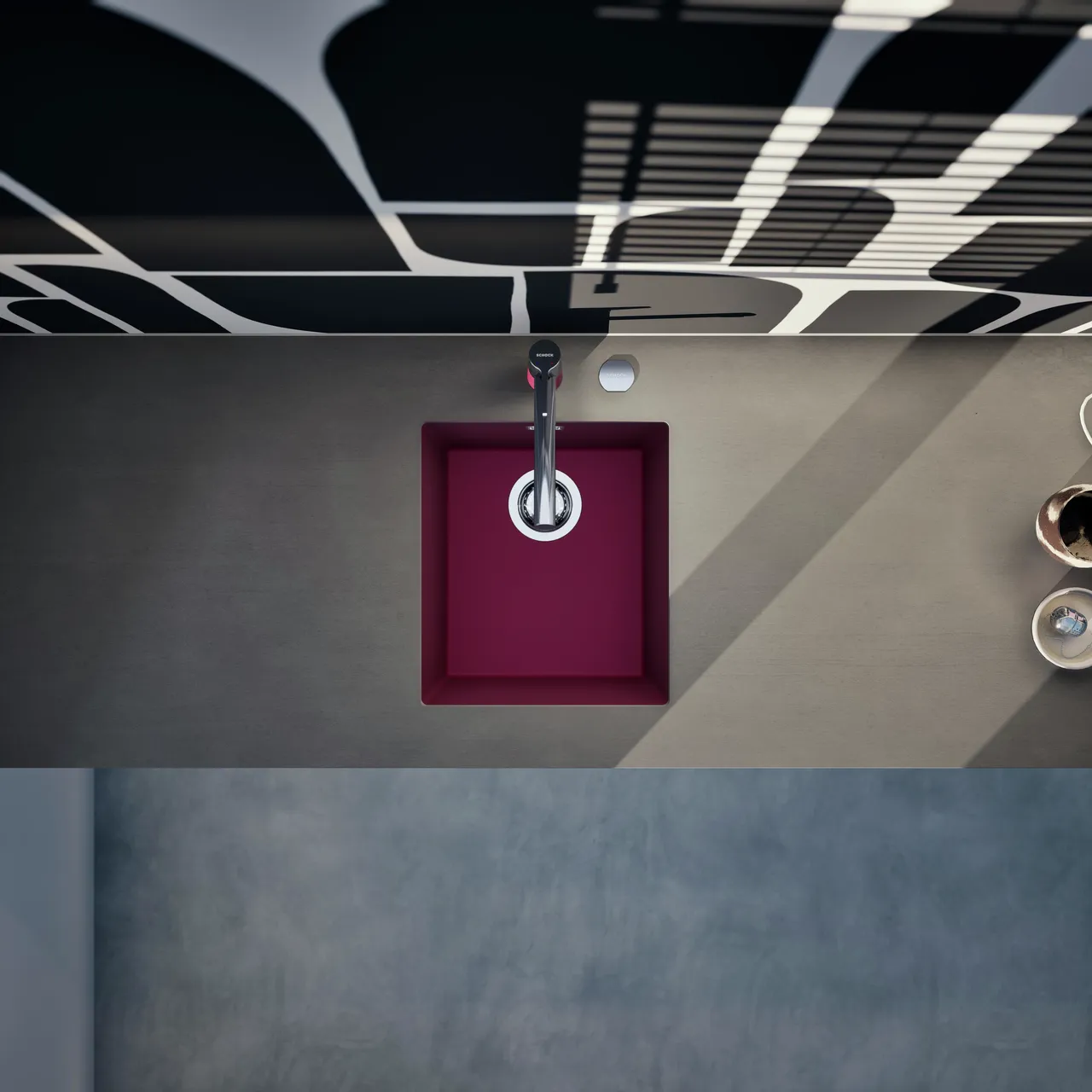 Obrázok Drez KAIA N-100S Berry spodné uloženie