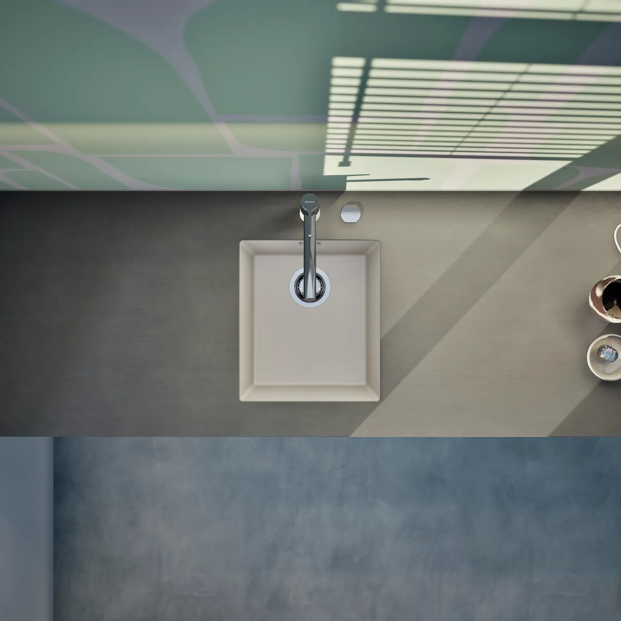 Obrázok Drez KAIA N-100S Magnolia spodné uloženie