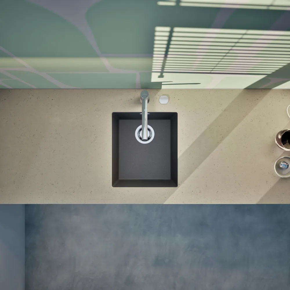 Obrázok Drez KAIA N-100S Silverstone spodné uloženie