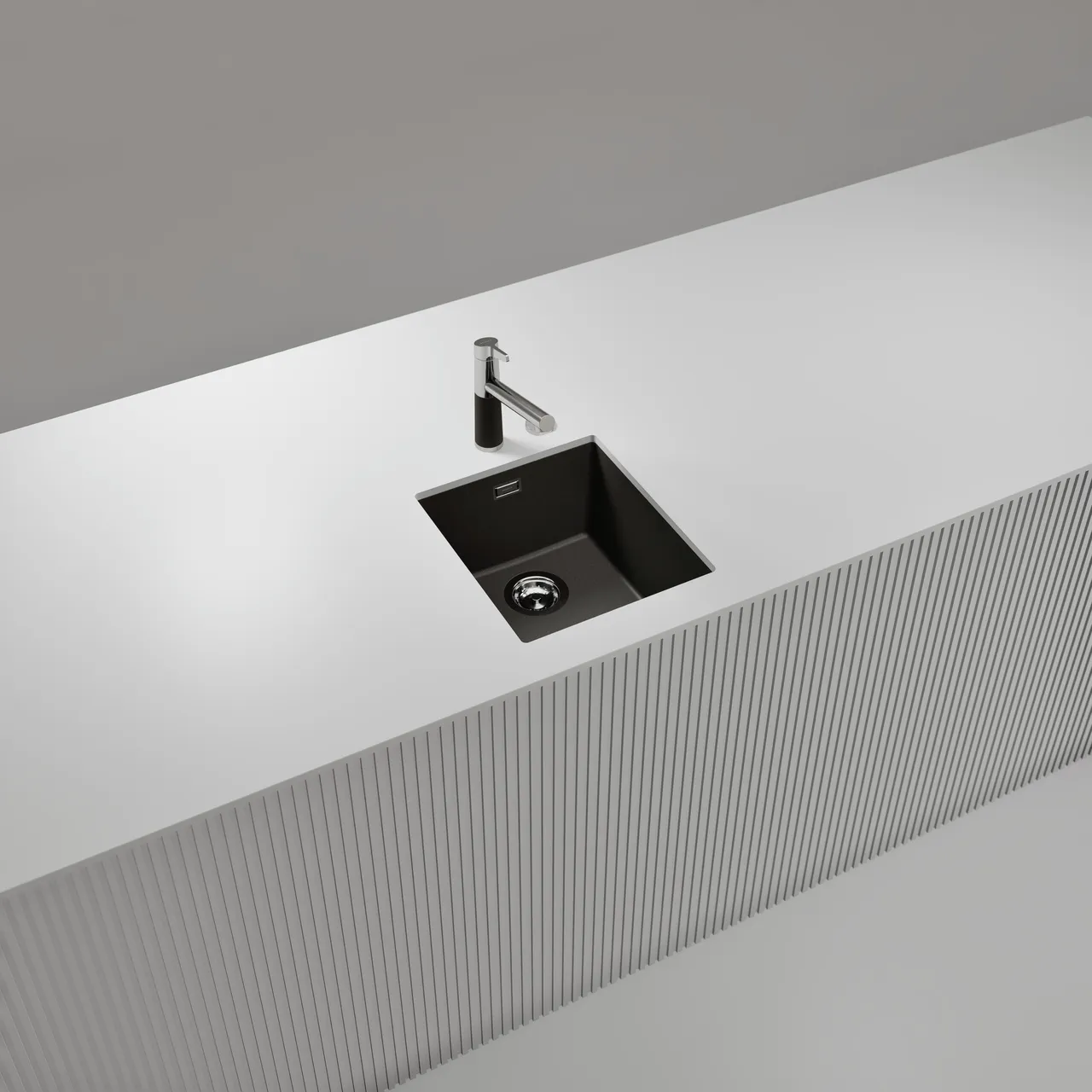 Obrázok Drez KAIA N-100S Silverstone spodné uloženie