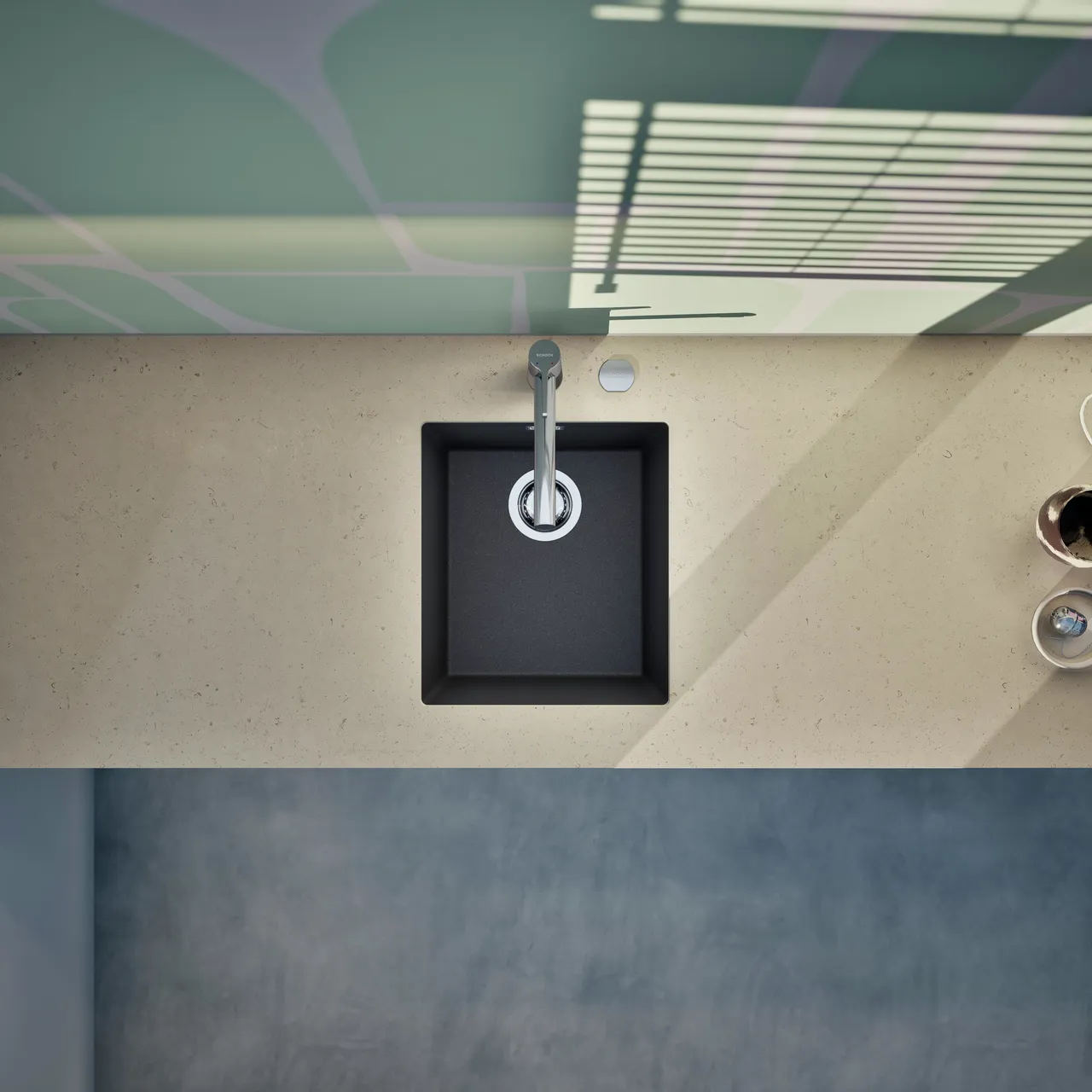 Obrázok Drez KAIA N-100S Stone spodné uloženie