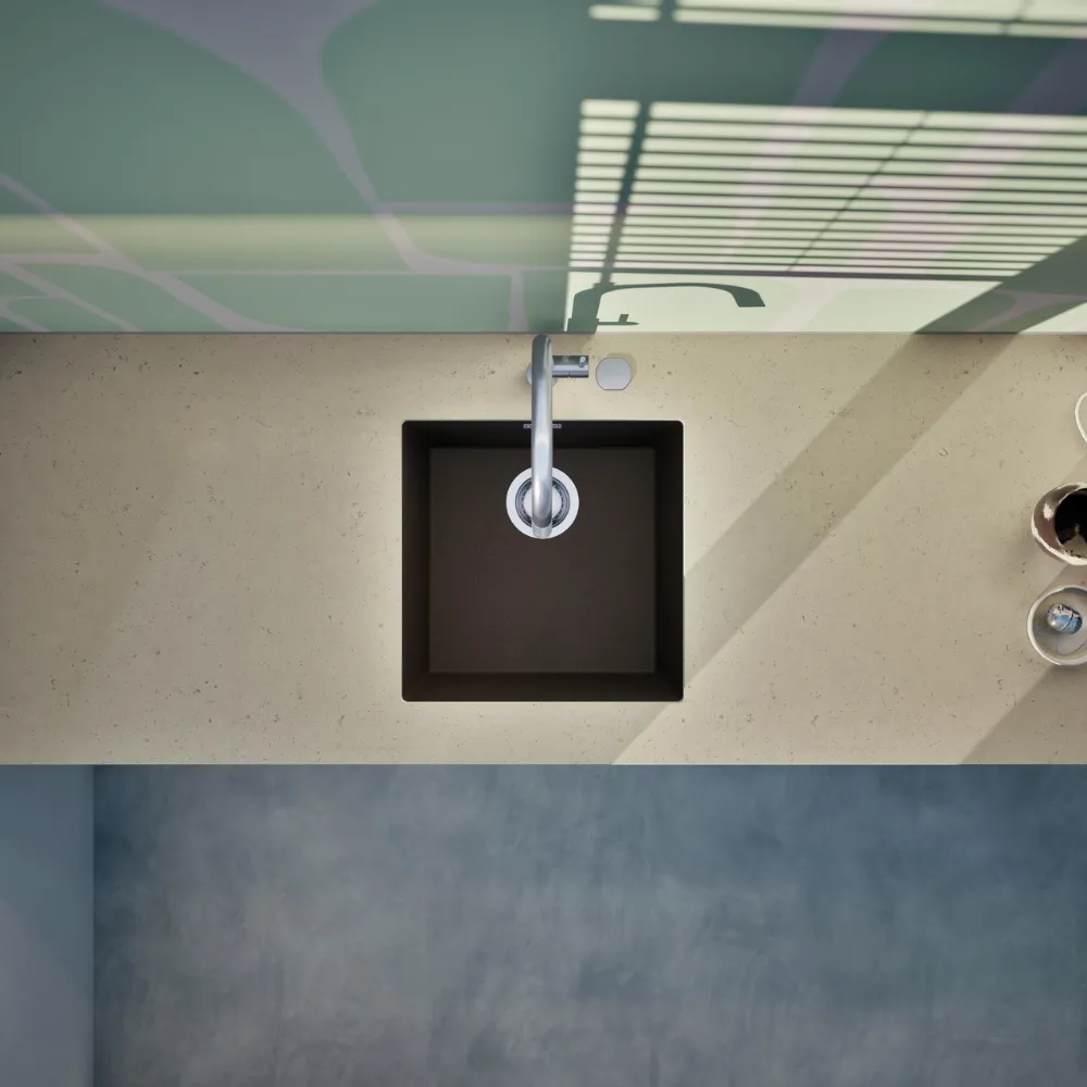 Obrázok Drez KAIA N-100 Bronze spodné uloženie