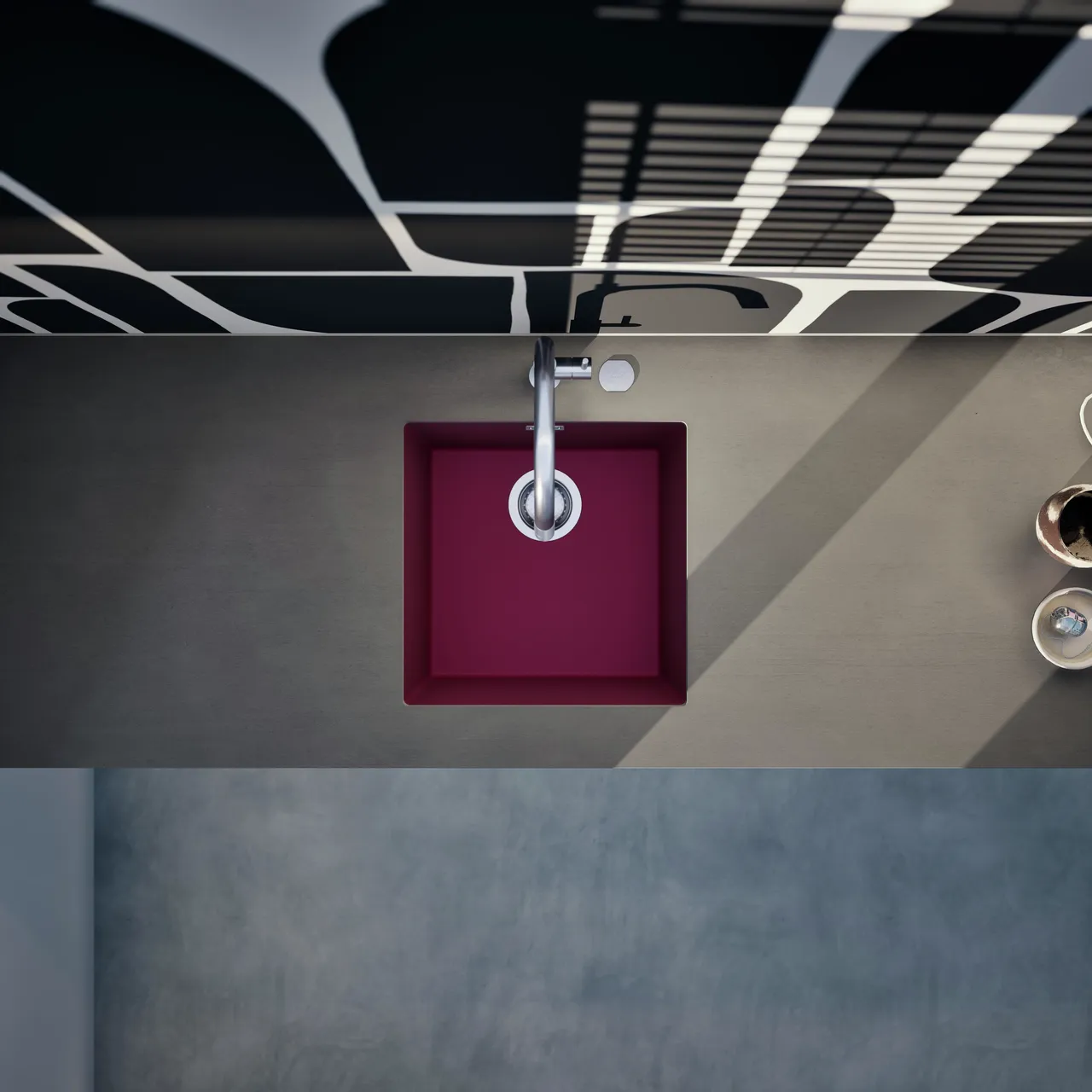 Obrázok Drez KAIA N-100 Berry spodné uloženie