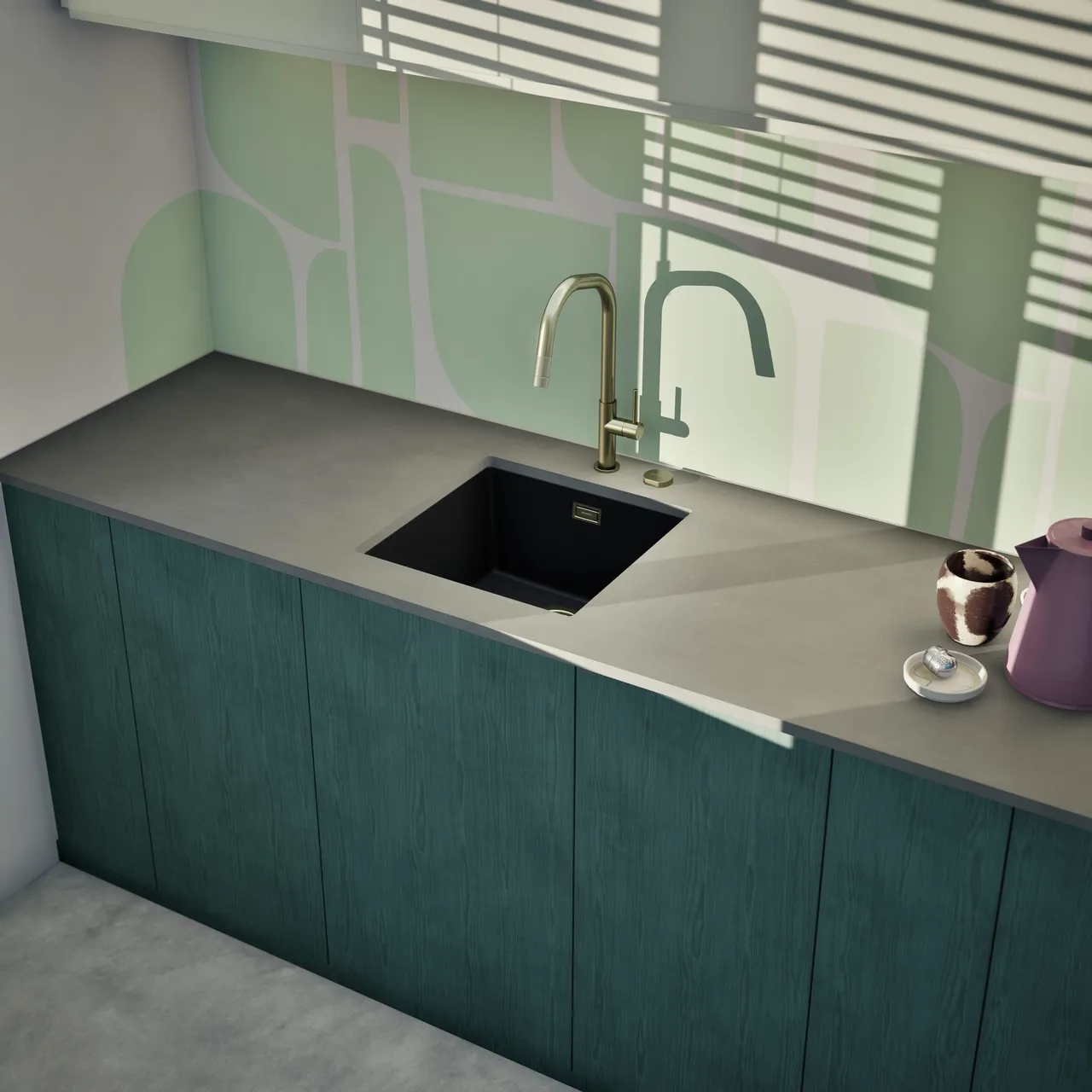 Obrázok Drez KAIA N-100 Magma spodné uloženie