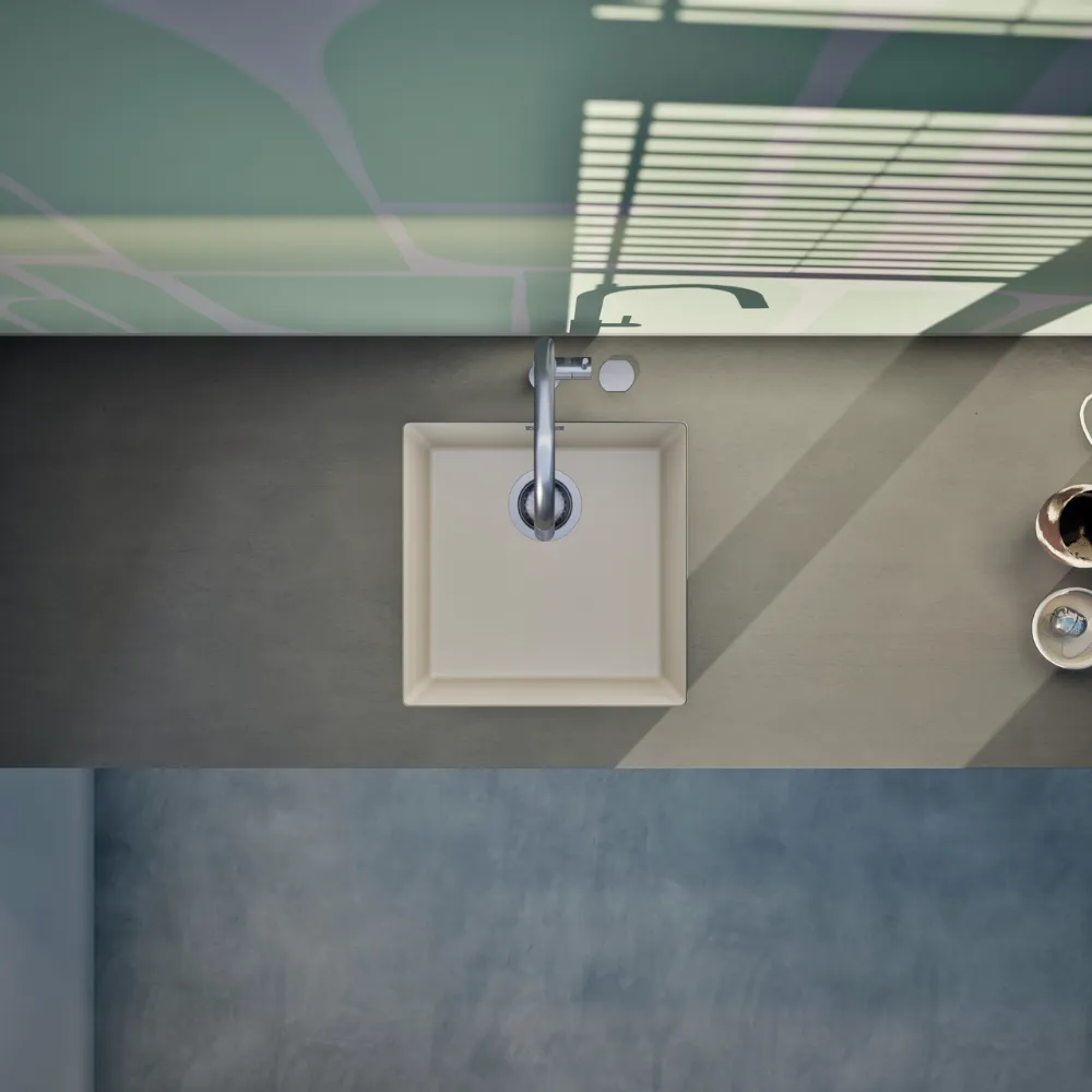 Obrázok Drez KAIA N-100 Magnolia spodné uloženie