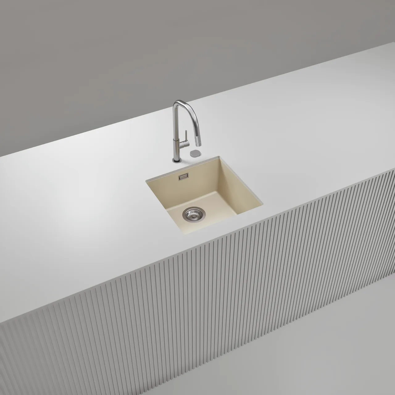 Obrázok Drez KAIA N-100 Magnolia spodné uloženie