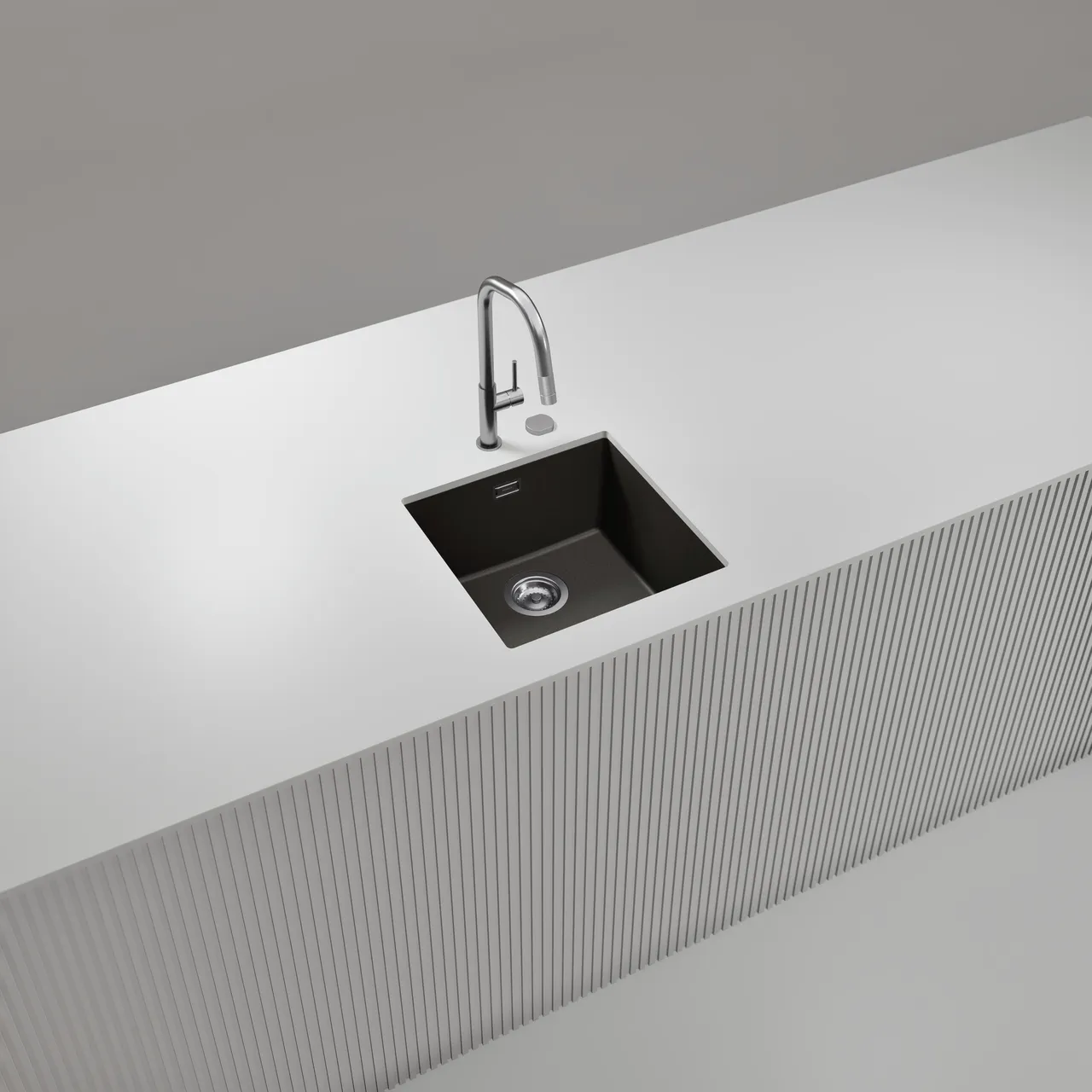 Obrázok Drez KAIA N-100 Silverstone spodné uloženie