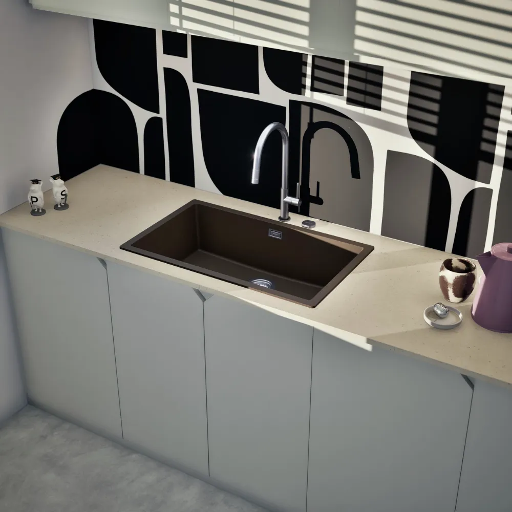 Obrázok Drez KAIA N-100XL Bronze horné uloženie