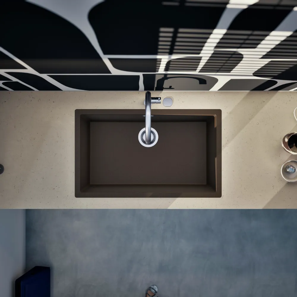 Obrázok Drez KAIA N-100XL Bronze horné uloženie