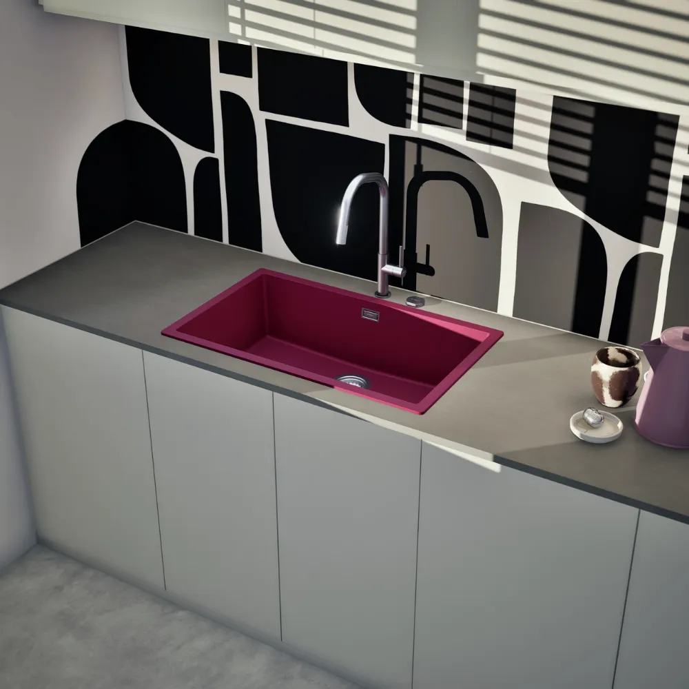 Obrázok Drez KAIA N-100XL Berry horné uloženie