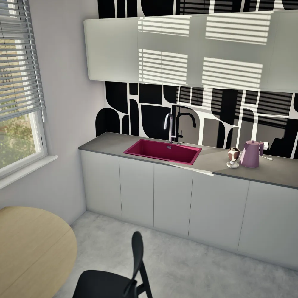 Obrázok Drez KAIA N-100XL Berry horné uloženie