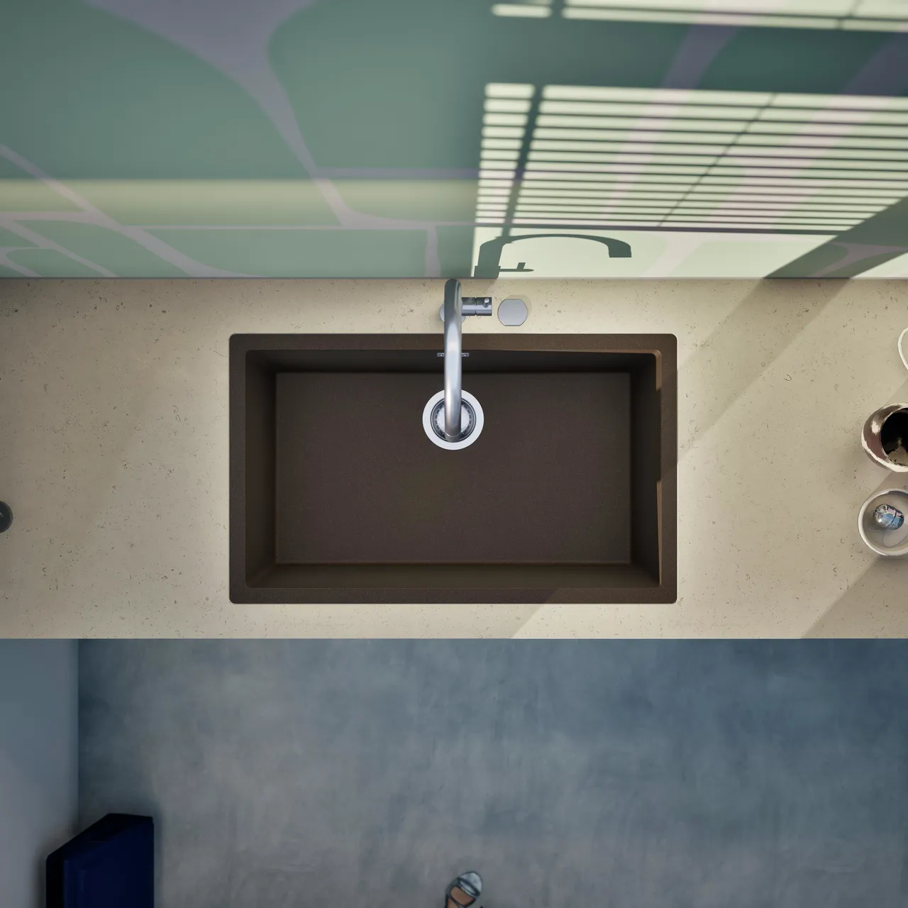 Obrázok Drez KAIA N-100XL Bronze do roviny