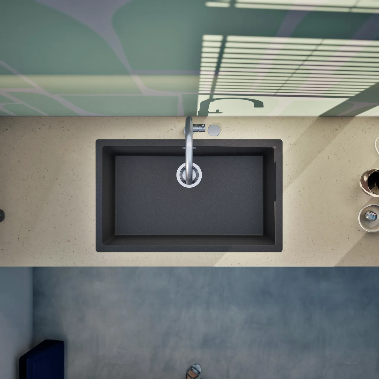 Obrázok Drez KAIA N-100XL Stone do roviny