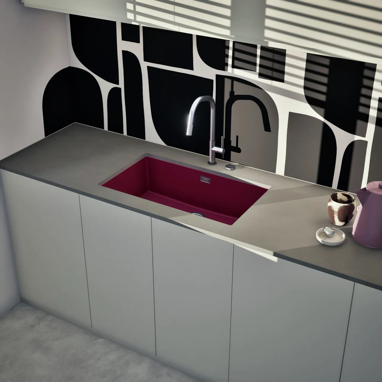 Obrázok Drez KAIA N-100XL Berry spodné uloženie