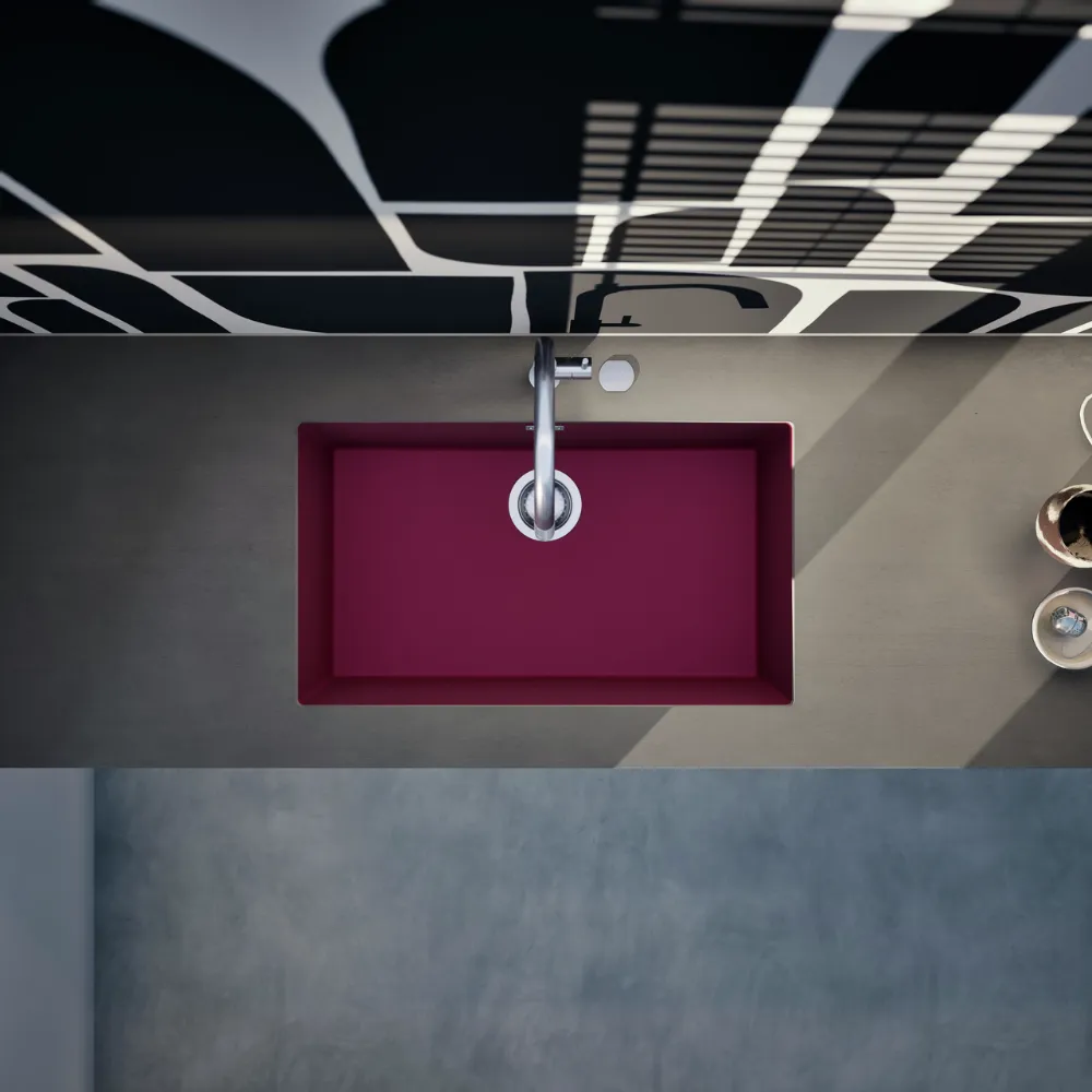 Obrázok Drez KAIA N-100XL Berry spodné uloženie