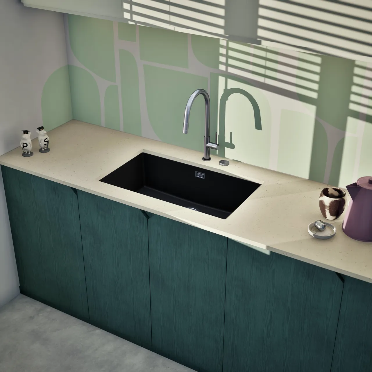 Obrázok Drez KAIA N-100XL Magma spodné uloženie