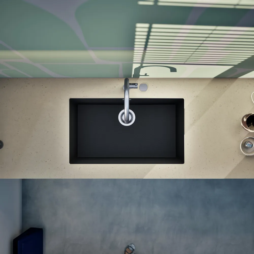 Obrázok Drez KAIA N-100XL Magma spodné uloženie