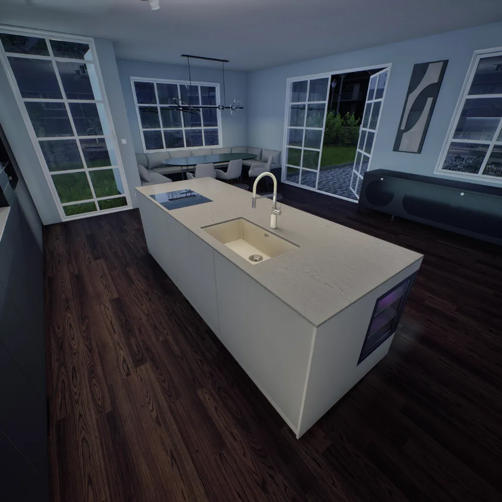 Obrázok Drez KAIA N-100XL Magnolia spodné uloženie