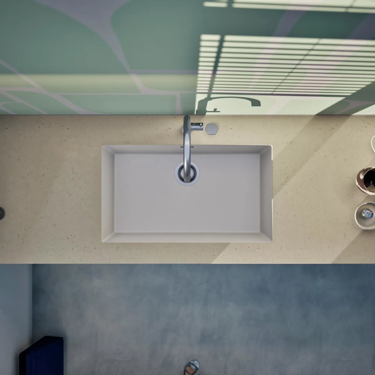 Obrázok Drez KAIA N-100XL Polaris spodné uloženie