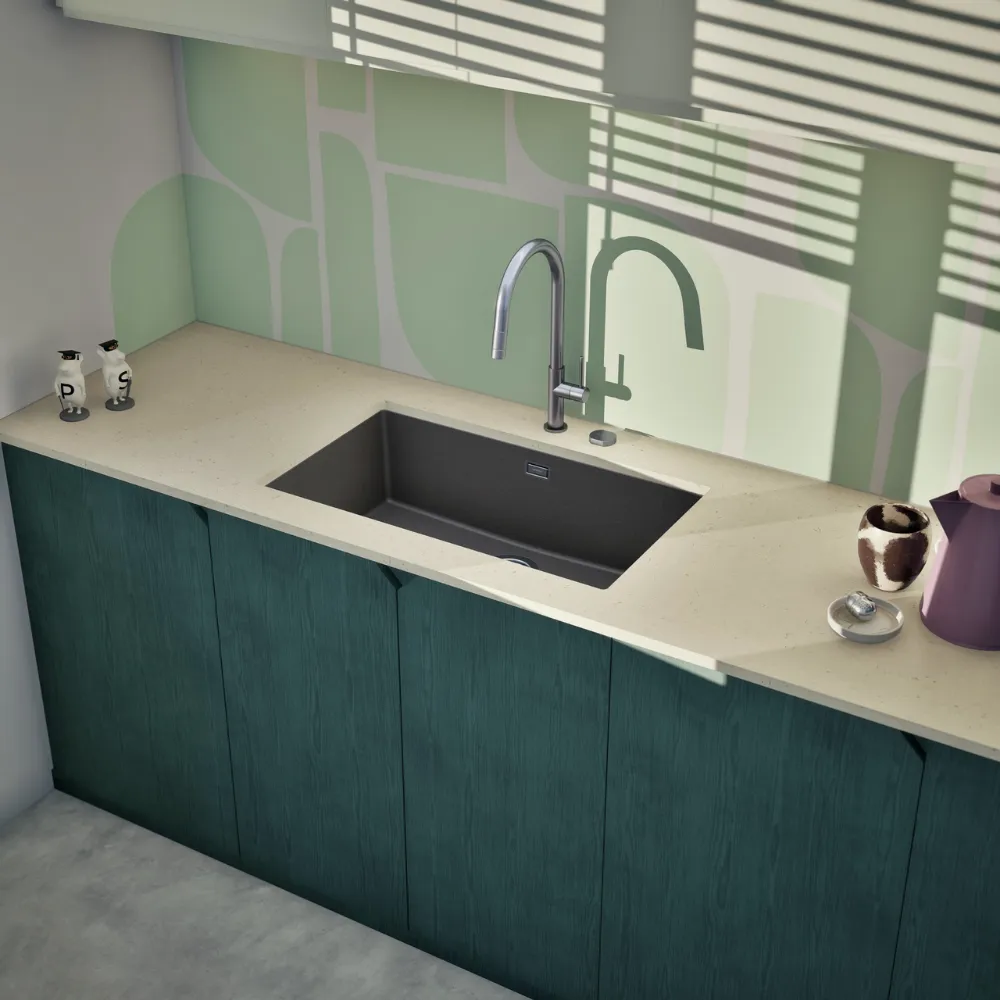 Obrázok Drez KAIA N-100XL Silverstone spodné uloženie