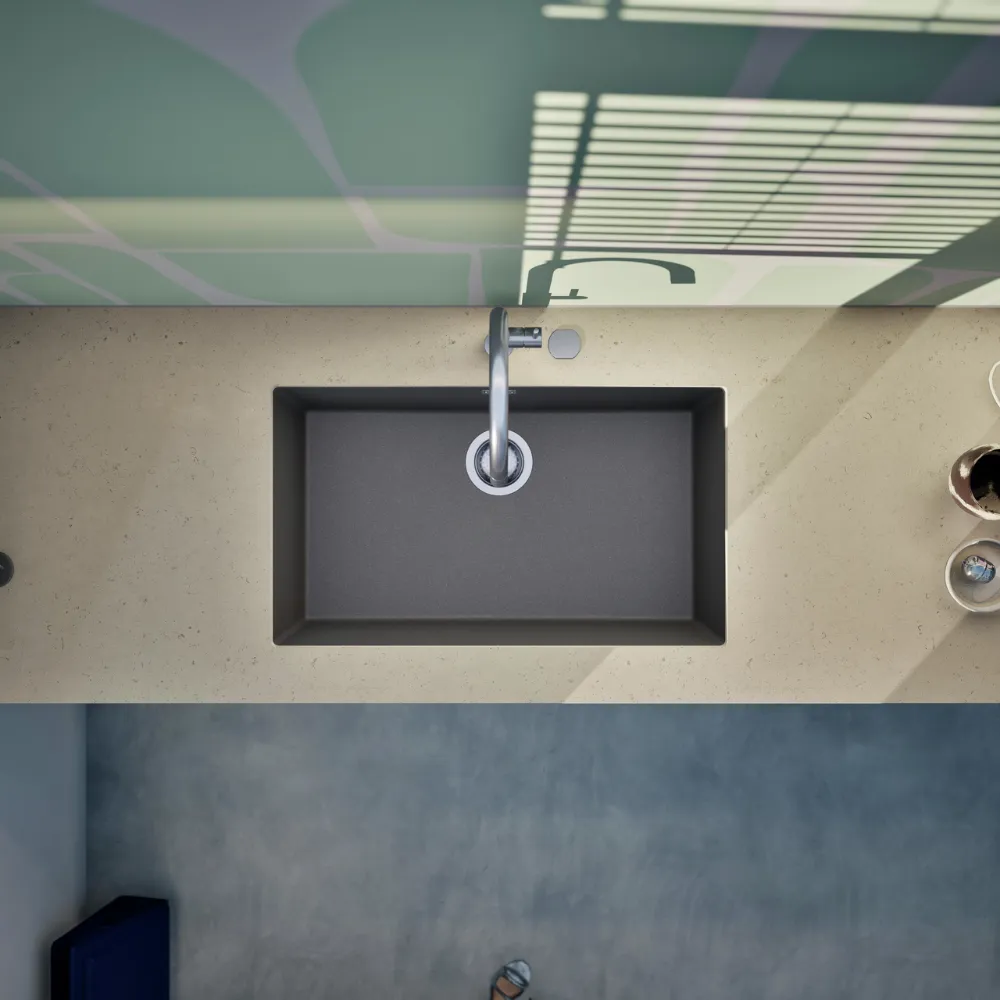 Obrázok Drez KAIA N-100XL Silverstone spodné uloženie