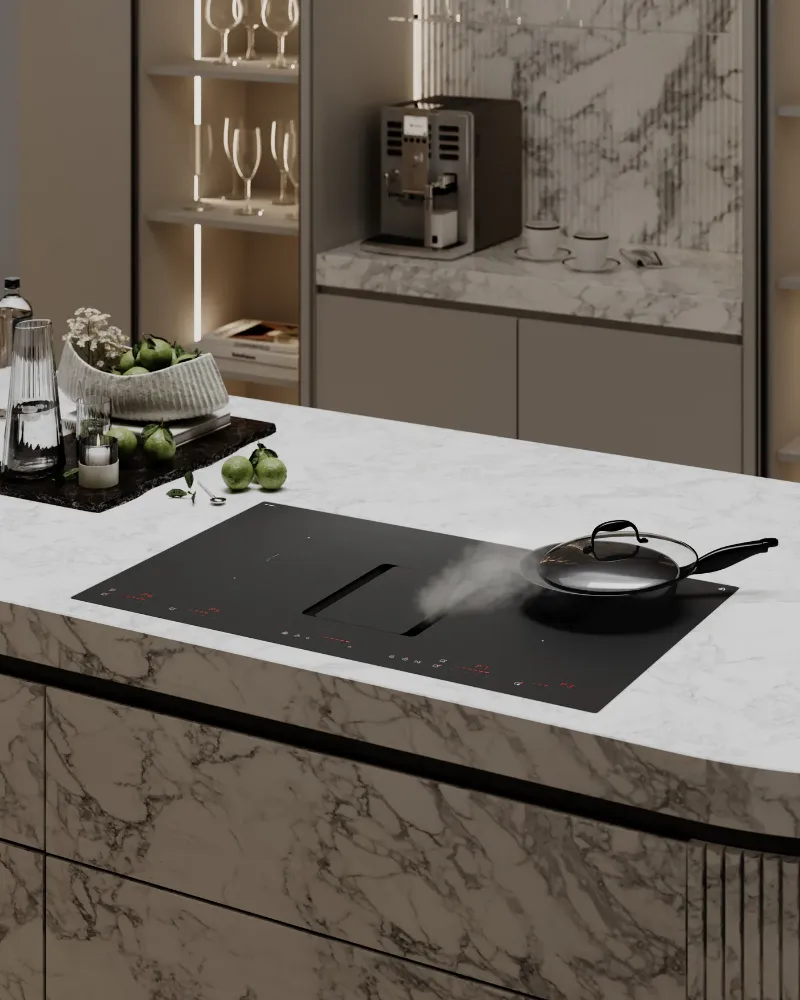 Obrázok Indukčná doska s integrovaným odsávačom pár CDB8303M  WizardMatte 83