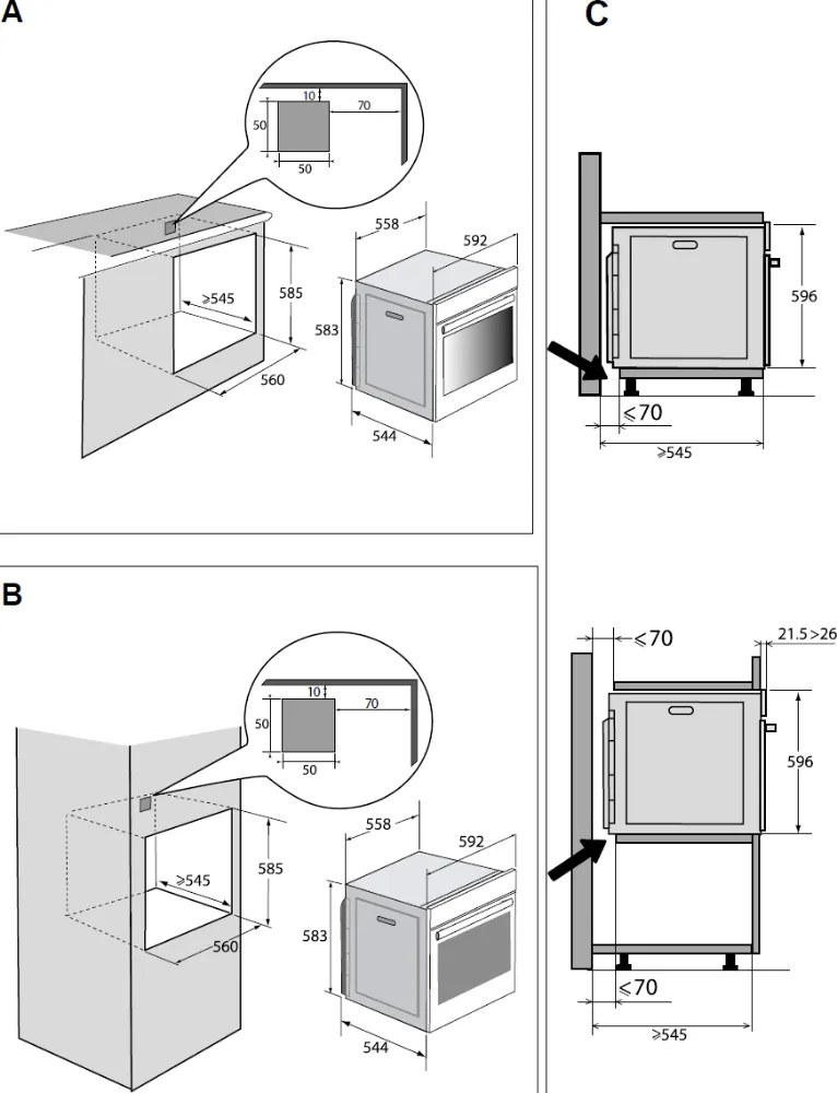 Obrázok Trouba DOP4335H