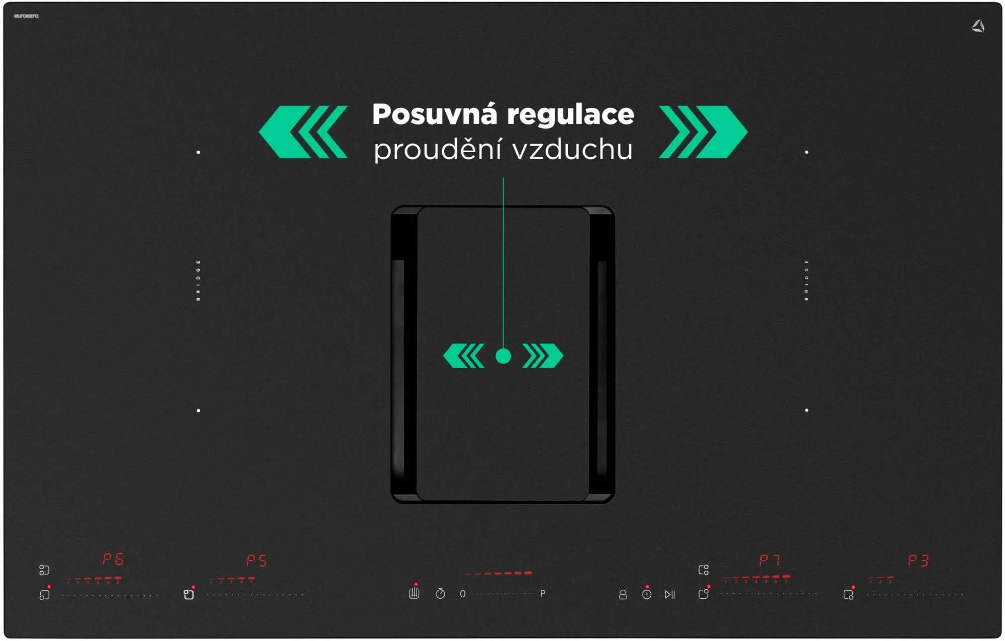 Obrázok Indukčná doska s integrovaným odsávačom pár CDB8303M  WizardMatte 83