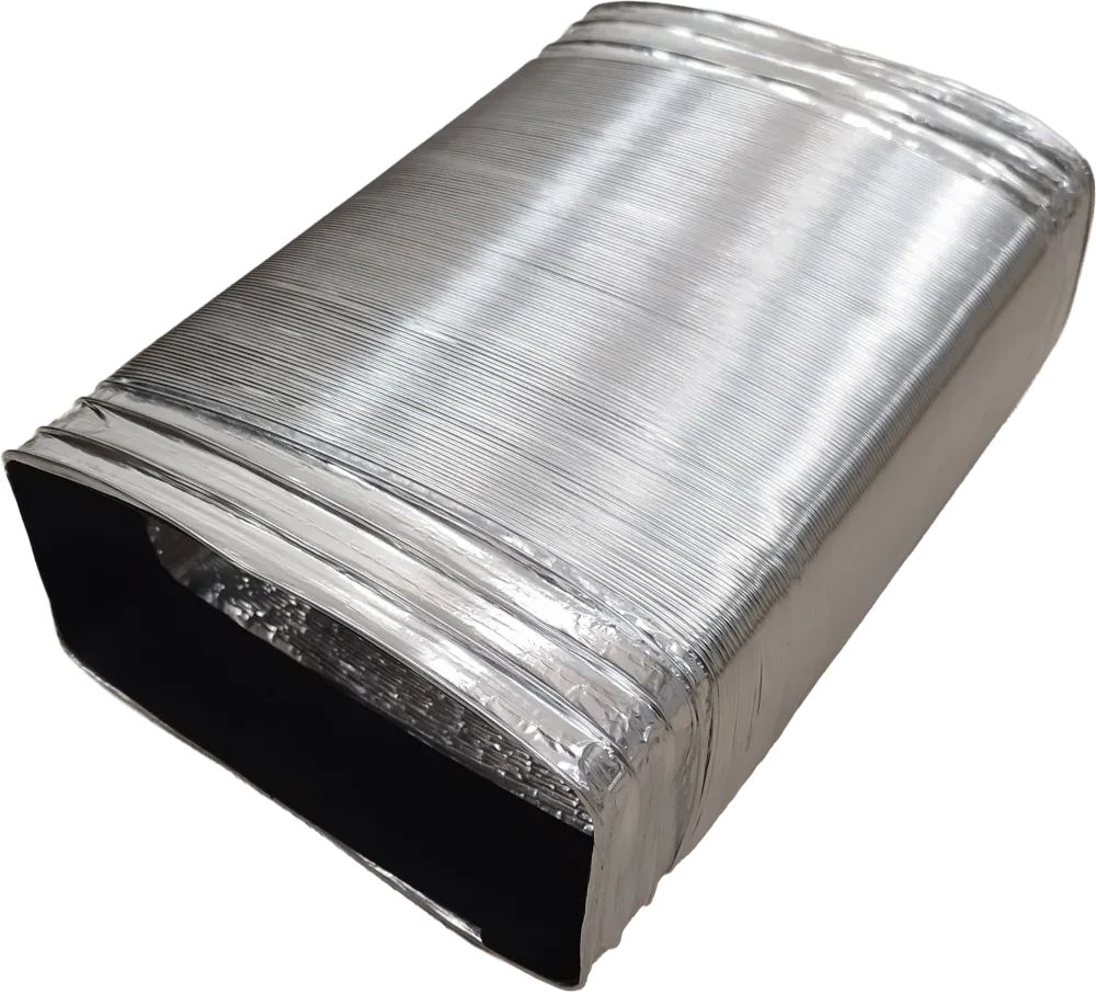 Flexibilné potrubie KVSD112, 190x75 mm, hliník, 0,3-2 m
