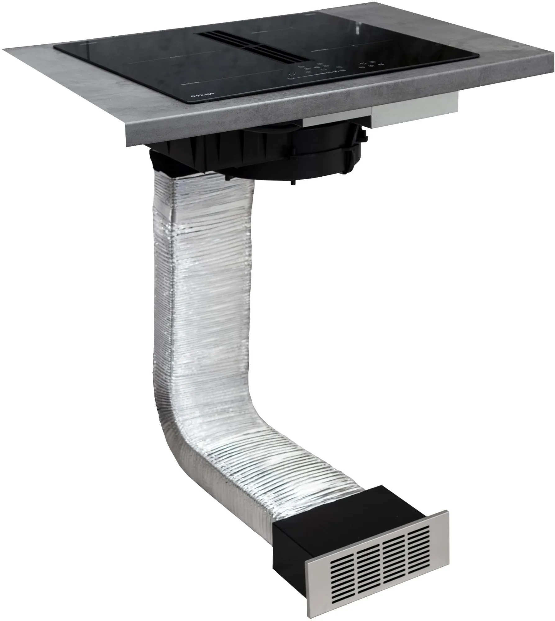 Obrázok Flexibilné potrubie KVSD112, 190x75 mm, hliník, 0,3-2 m