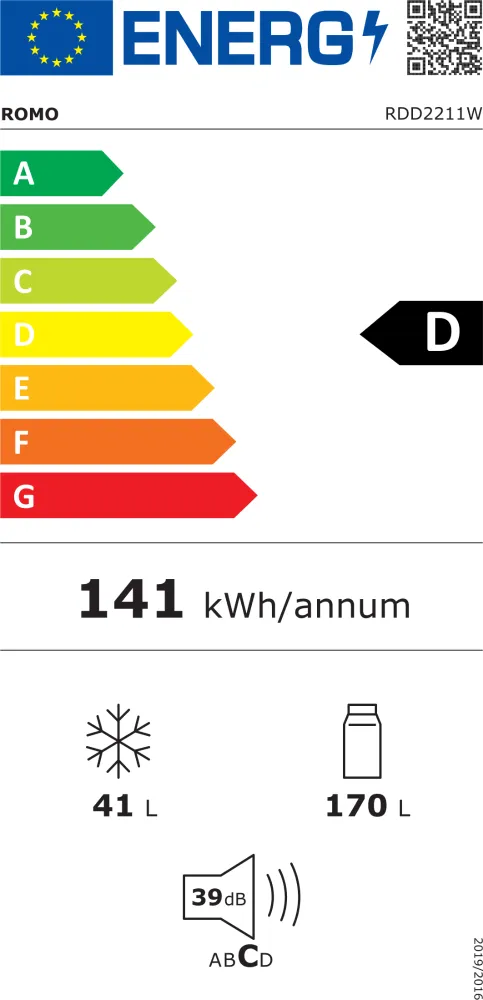 Obrázok Chladnička RDD2211W