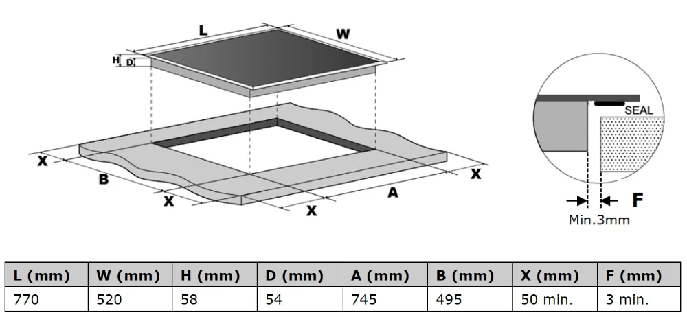 Obrázok Doska indukčná KPI8032BP