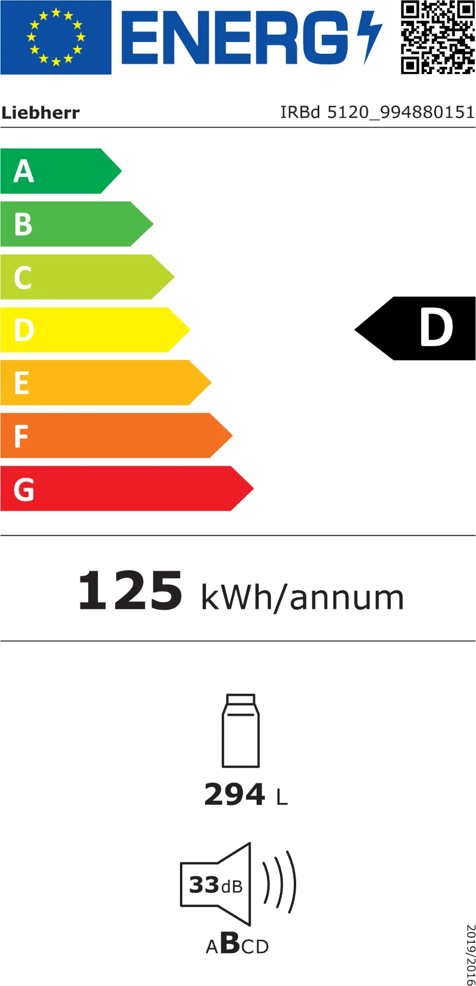 Obrázok Vstavaná chladnička IRBd 5120